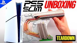 🔥NEW [PS5 SLIM] UNBOXING, TEARDOWN. The PS5 Slim is 