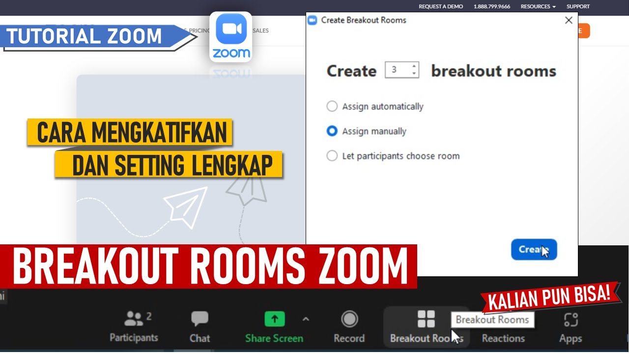 Cara Mengaktifkan dan Mengatur Breakout Rooms Zoom Meeting untuk Host