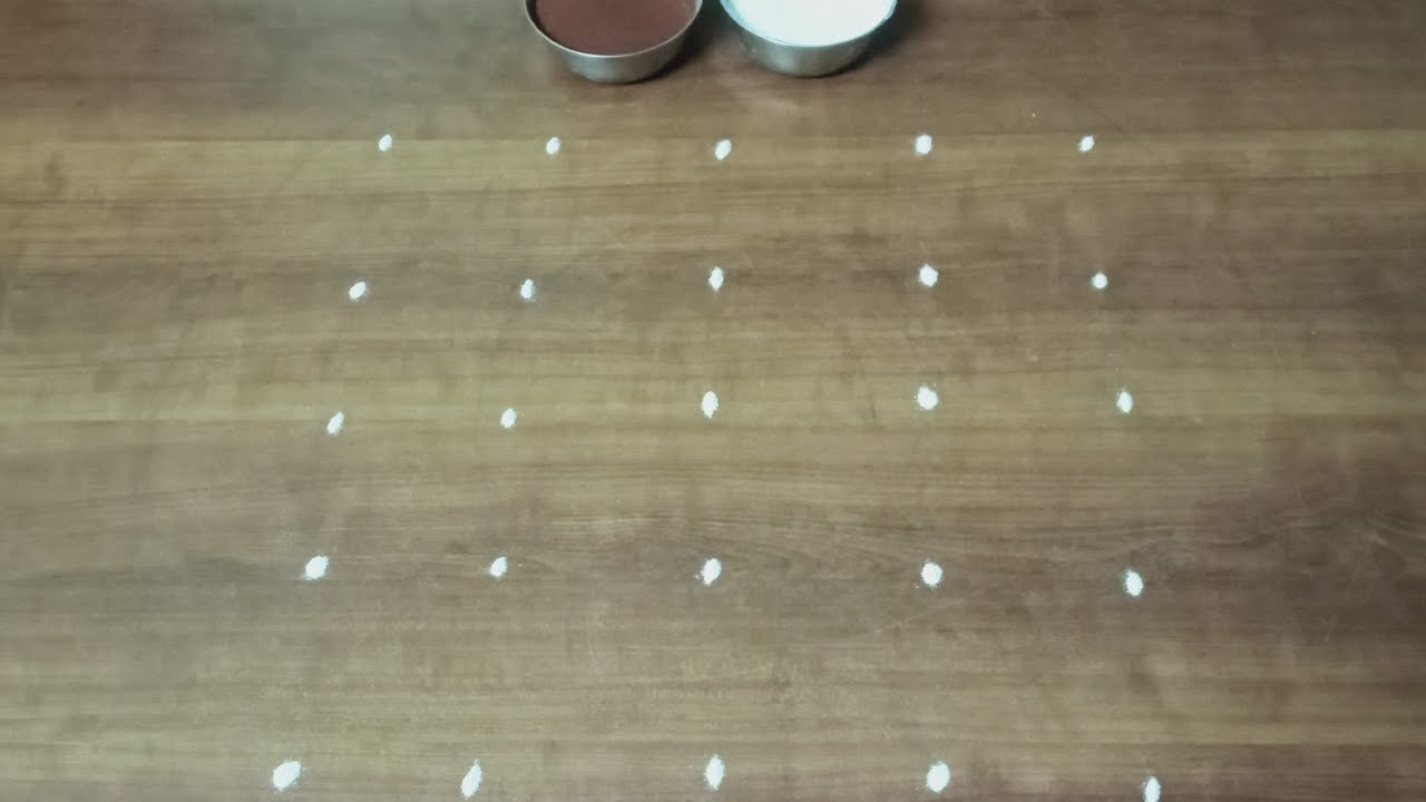 5*5 Simple padi kolam design 🪔 daily rangoli design 🪔 simple muggulu design 🪔