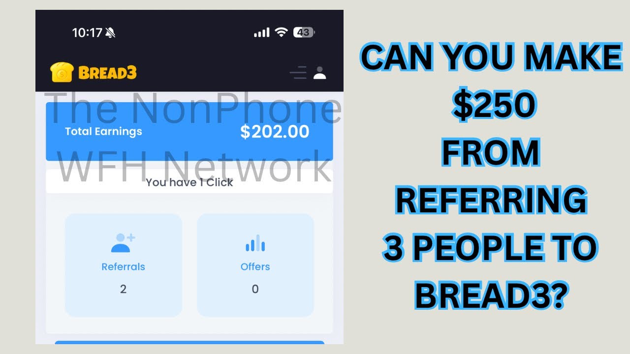 BREAD3: Развенчано! Действительно ли можно заработать 250 долларов, отправив SMS и пригласив 3 че...