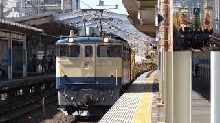 【熱海工臨返空】EF65-1104号機牽引のロンチキC編成 三郷駅通過