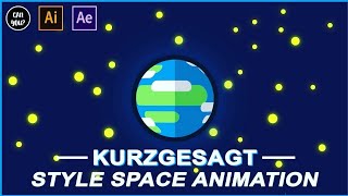 How To Make KURZGESAGT Style 2D Space Motion Graphics | Vector Space Animation Tutorial