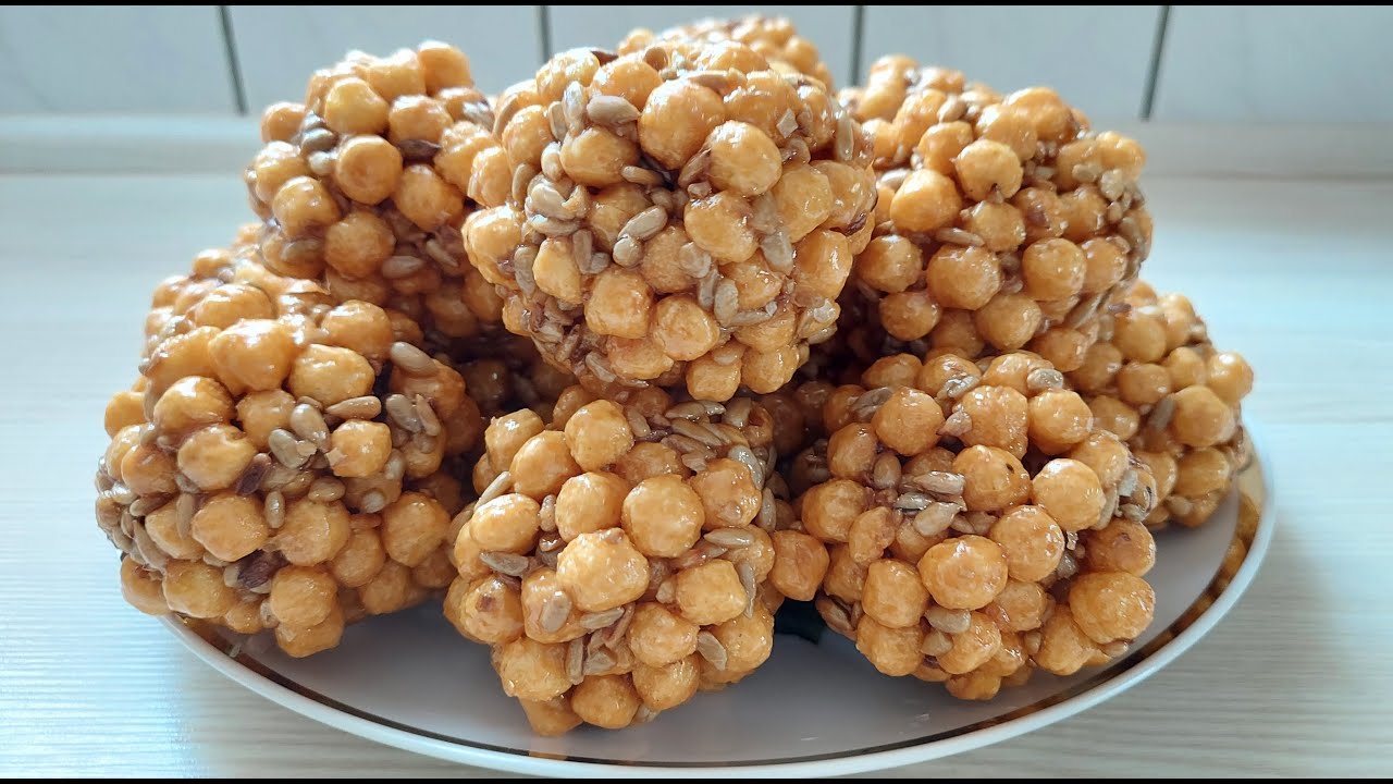 Козинаки. Карамельные шарики. Вкусный, быстрый десерт без выпечки! Dessert mit Honey Pops/Kellogs