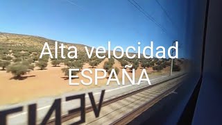 Tren AVE trayecto SEVILLA a MADRID España 🇪🇸 a 290 kms por HORA.