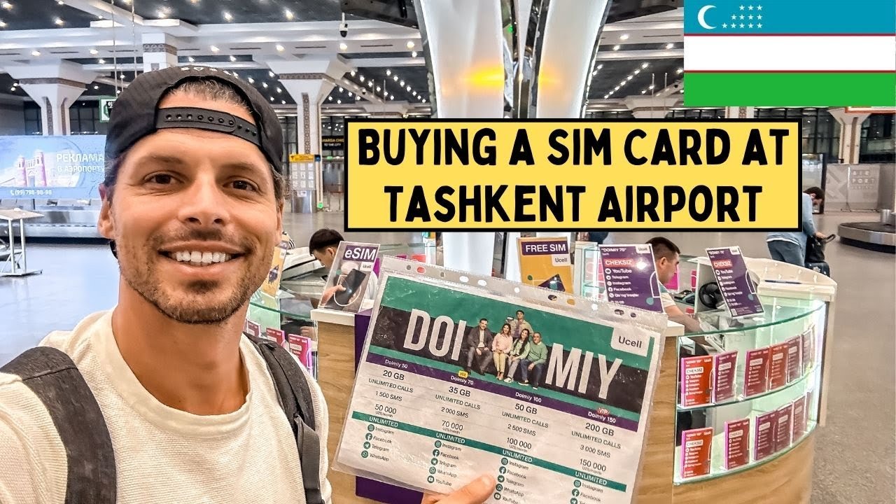 Buying a Sim Card for Uzbekistan at Tashkent Airport - YouTube