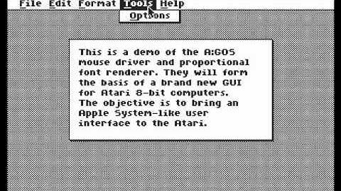 Atari 8-bit GUI font rendering