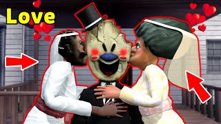 Granny and Scary Teacher love Ice Scream - wedding - funny horror animation parody (p.173)