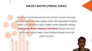 Penulisan Bagian Bagian Surat Bhs Inggris