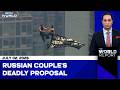 Russian Couple Climbs Empire State Building for Proposal | 'Power of Love' Proposal