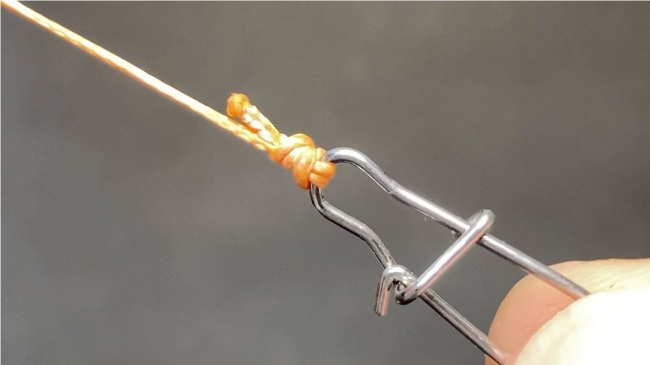 How to tie a fishing line that will not loosen [fishing knot] YouTube