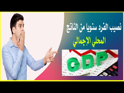 نصيب الفرد سنويا من الناتج المحلي الإجمالي ||  للدول العربية  لعام 2021