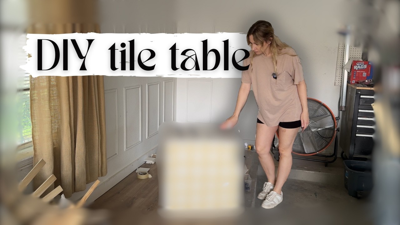 DIY  Vintage tile table | Modern cube table build