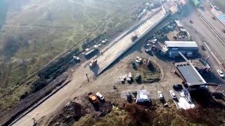 Надлез Филиповско шосе / СОП | Sofia West Ring road, 23.12.2015