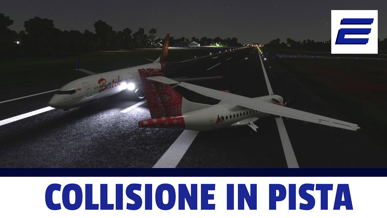 💥 COLLISIONE IN PISTA - ✈️  Volo Batik Air 7703
