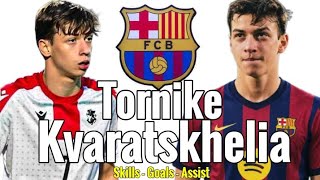 Tornike Kvaratskhelia Welcome To Barcalona Skills - Goals - Assist
