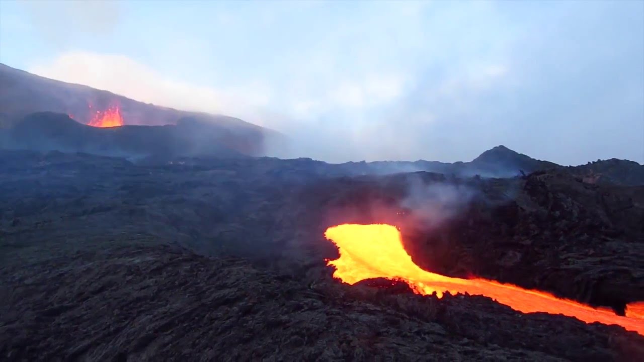 Eruption Volcanique Piton de la Fournaise ile de la Réunion YouTube