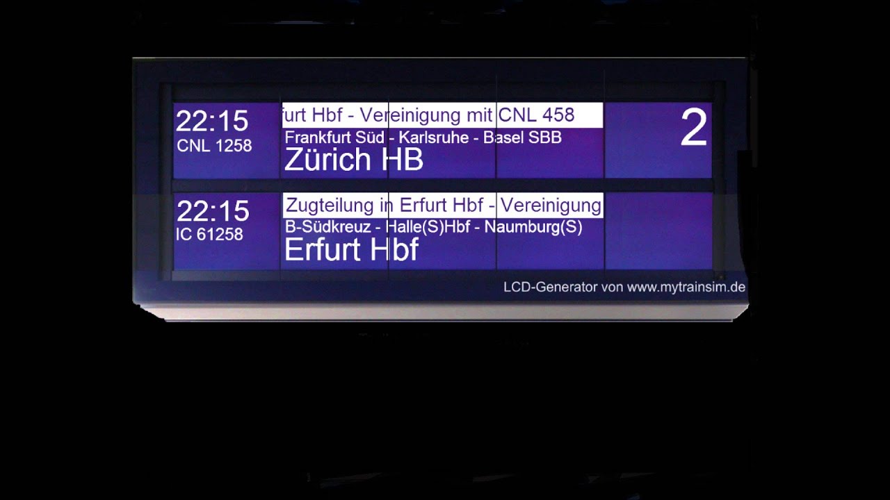 Nachtzug ~ Ansagen ~ Special ~ Berlin Hbf