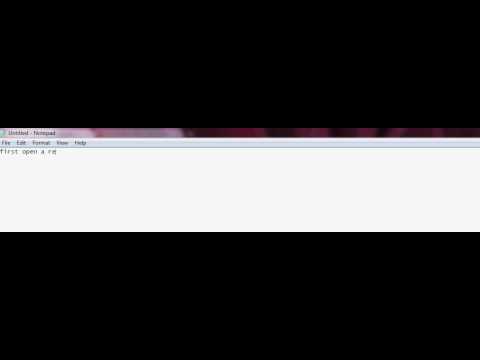 how to make a notepad file that opens your cd drive