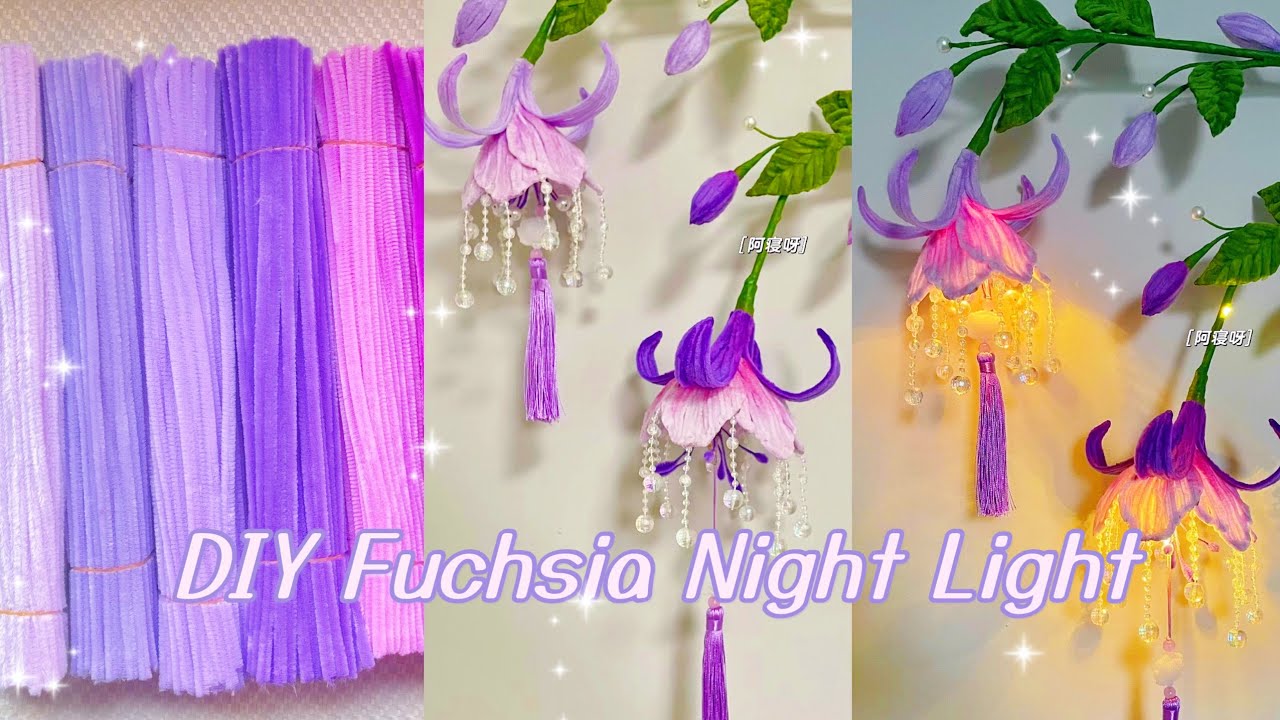 DIY Fuchsia Night light