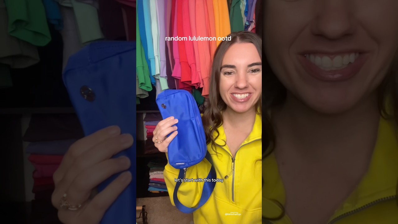 starting with the cerulean blue belt bag 💙 