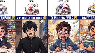 The Biggest Reason Students HATE School In Every Country 📚😭