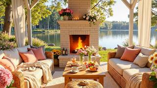 Spring Morning Living Room Ambience 🔥 Relaxing Piano Music for Study, Focus & Stress Relief