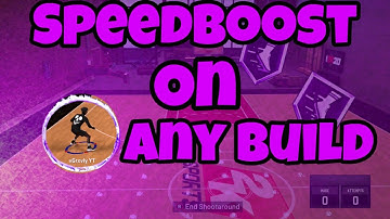 How To Speedboost On ANY Build In NBA 2K20