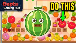 How to merge the Big Watermelon EVERY TIME 🧠🍉 #FruitMerge #GamingTips Adventure Level 281-290 screenshot 3