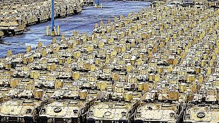 SKILLFUL PARKING Of Abrams Tanks During MASSIVE “Force Projection” Movement Of Military Vehicles!