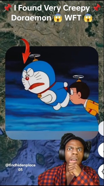 π I Found Very Creepy πDoraemon π± WFT π± In Google Maps And Google Earth #shorts #findhidenplace05