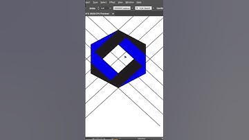 Logo design using polygon - abstract logo design - illustrator tutorial #shorts #logodesign