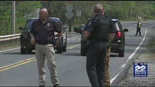 Train, car crashed on Route 32 in Monson