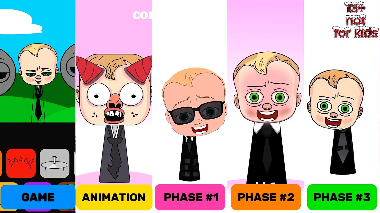 Sprunki OC: Boss Baby is here! 🍼💼🔥 Game,Animation,Phase1,Phase2,Phase3