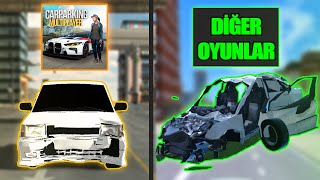 MOBİL ARABA KAZA OYUNLARINI DENEDİM !! * Car Parking Multiplayer İle Karşılaştırdım * screenshot 2