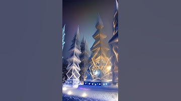 ice sculptures in a moonlit winter generator animation editing Artificial intelligence  ai art