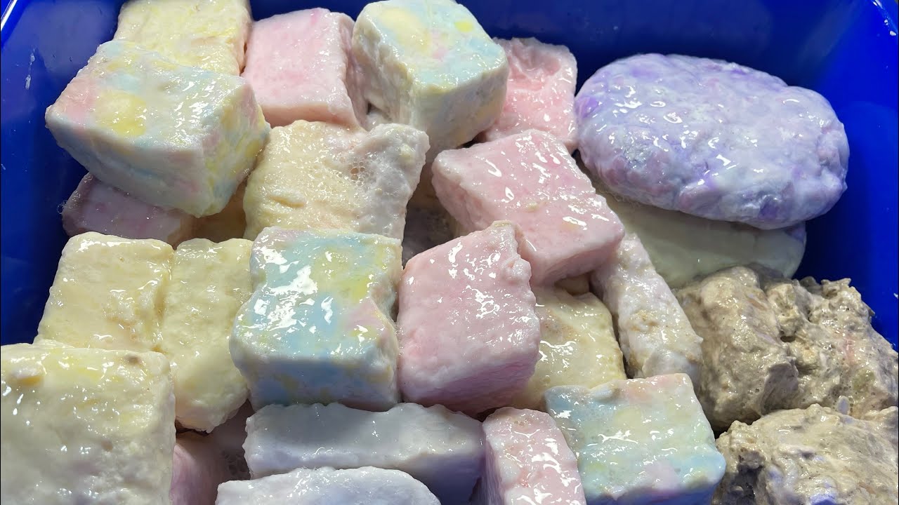 ASMR SOAP | SOAKED SOAP | MUSHY SOAP | RECYCLE SOAP #soakedsoap #mushysoap #acmp #soap #asmrsoap