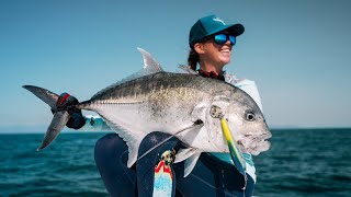 Catching Fish on Remote Islands in the Great Barrier Reef Australia