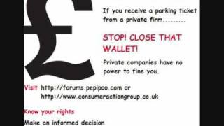 You don't have to pay private parking tickets!