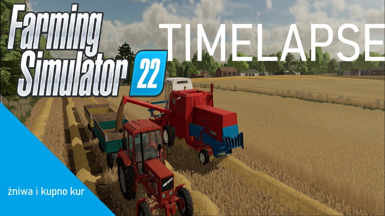 łódzka wieś S2 - żniwa bizonem cz1 i kupno kur