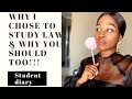 WHY I CHOSE TO STUDY LAW | LLB | UNISA STUDENT | SOUTH AFRICAN YOUTUBER | LAW STUDENT