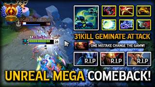WTF UNREAL MEGA COMEBACK HARD CARRY WEAVER | 31KILLS GEMINATE ATTACK DELETE ALL HIS OPPS DOTA 2