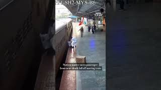 Karnataka Station Master Saves Passenger From Fatal Accident At Pandavapura