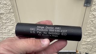 Using the Hinge Doctor on two doors.  How to stop a door from rubbing against the frame.