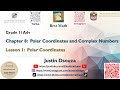 Polar Coordinates Polar Coordinates And Complex Numbers 