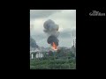 Moment fuel storage lid flies off Moscow refinery during drone attack