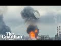 Moment fuel storage lid flies off Moscow refinery during drone attack