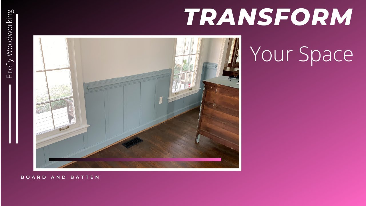 How to install battens for a faux board and batten wainscoting 4K YouTube
