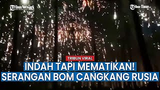 Bak Pertunjukkan Kembang Api, Momen Serangan Bom Cangkang Pembakar Rusia di Posisi Pasukan Ukraina