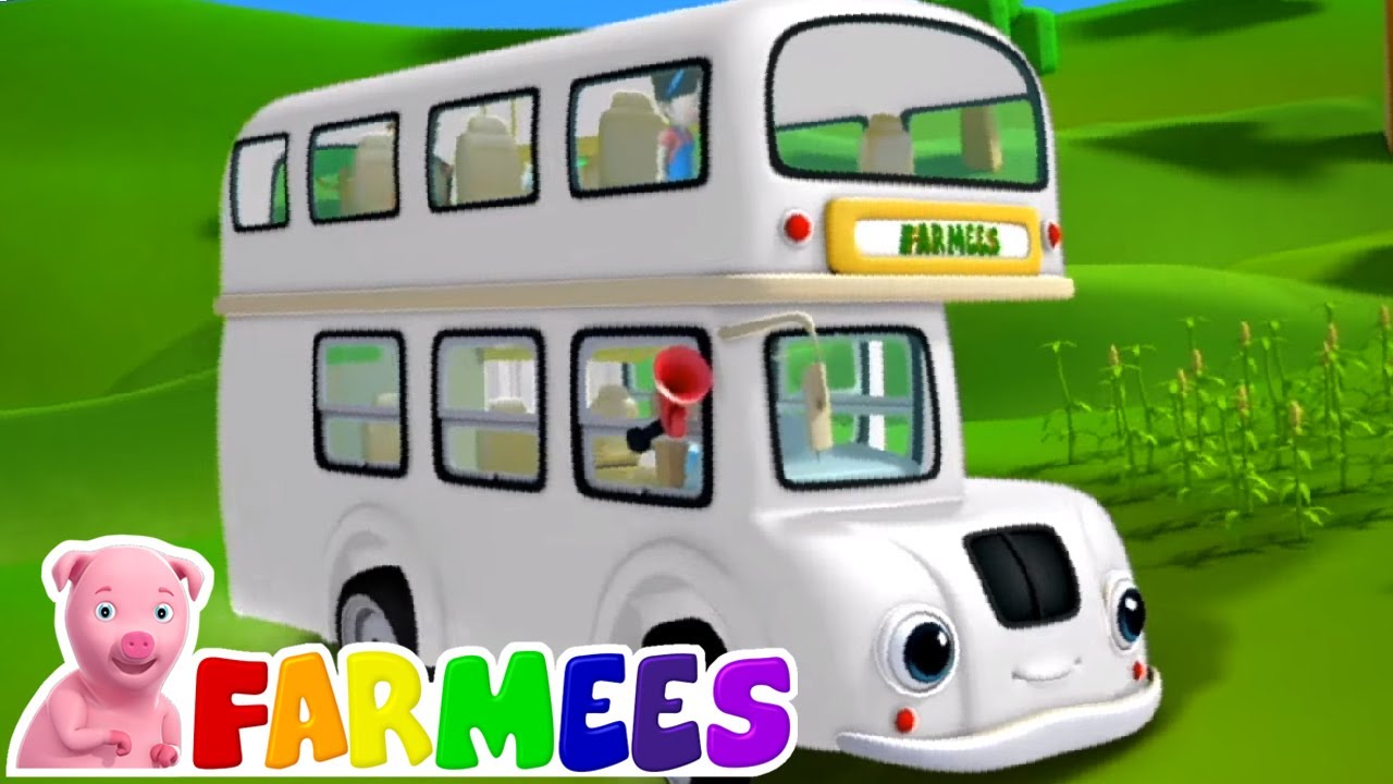 ⁣Ruote sull'autobus | Filastrocche | Farmees Italiano | Musica per Bambini | Video educativi