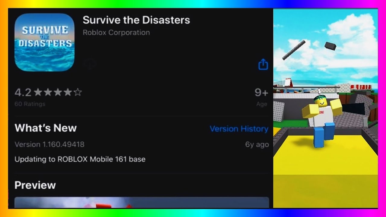 There Was A Natural Disaster Survival MOBILE APP Roblox YouTube 